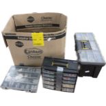 Large selection of electrical components within cases