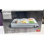 Boxed Croton Professional Stainless Steel Buffet Server, brand new