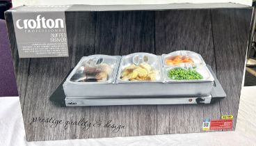 Boxed Croton Professional Stainless Steel Buffet Server, brand new