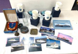 Selection of miscellaneous includes cruise memorabilia, ash tray etc