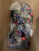 Large selection of assorted costume jewellery