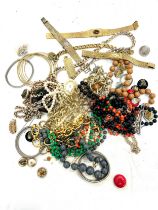 Selection of costume jewellery to include necklaces, watches etc