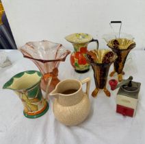 Selection of assorted miscellaneous to include pottery, glass vases etc