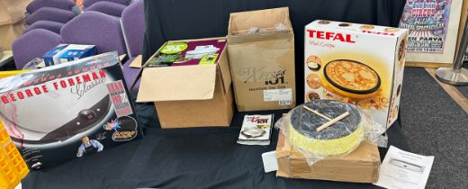 Home tek 6.5 litre slow cooker, Chef set insulated food seever, Tefal Maxi crepe maker plus one