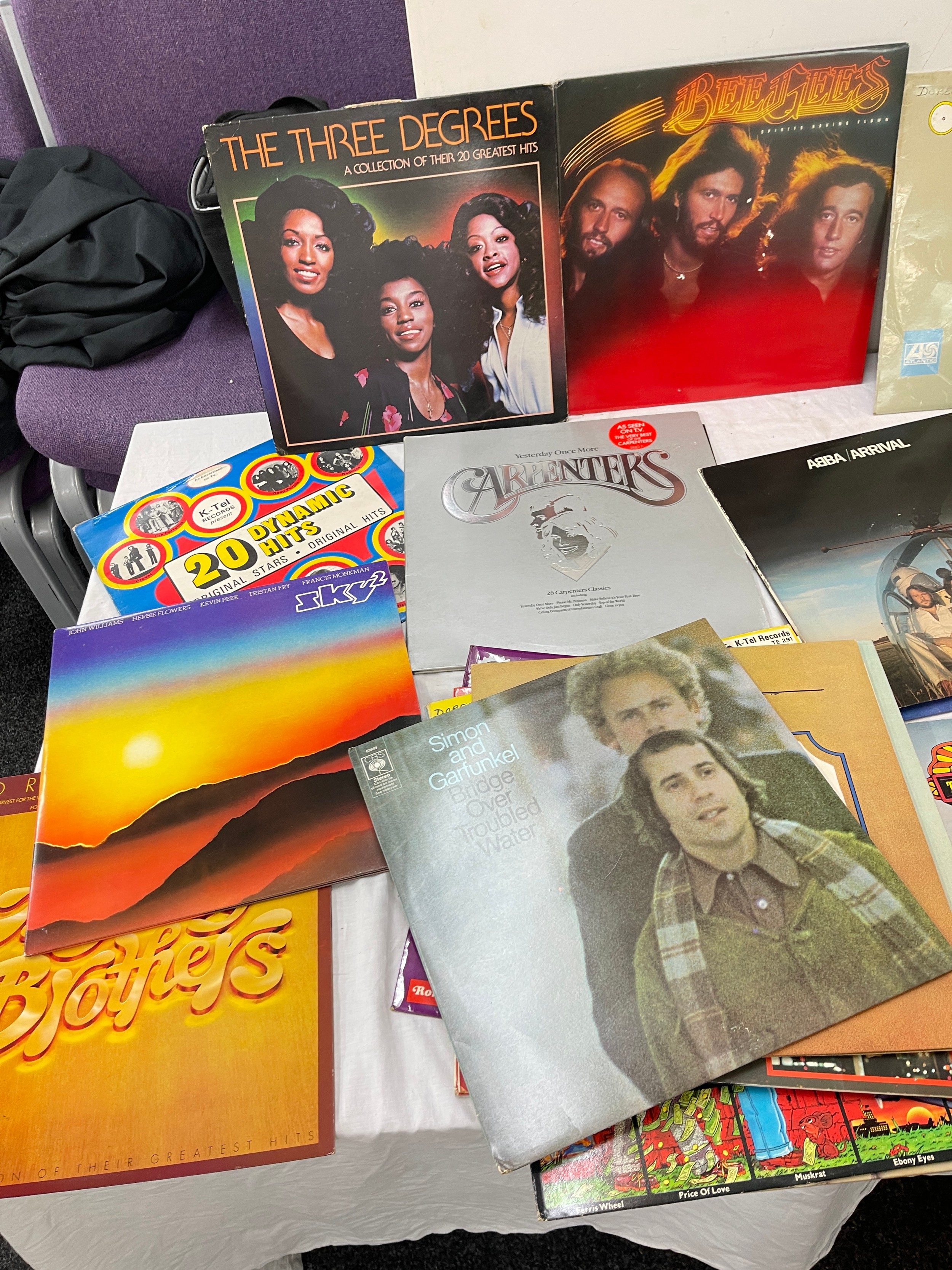 Selection of records includes Bee gees, otis rodding, living legends, abba etc - Image 2 of 4