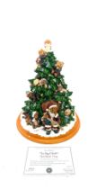 The Boyds Bears Christmas tree Santa bear lighted tree the Danbury Mint 2001