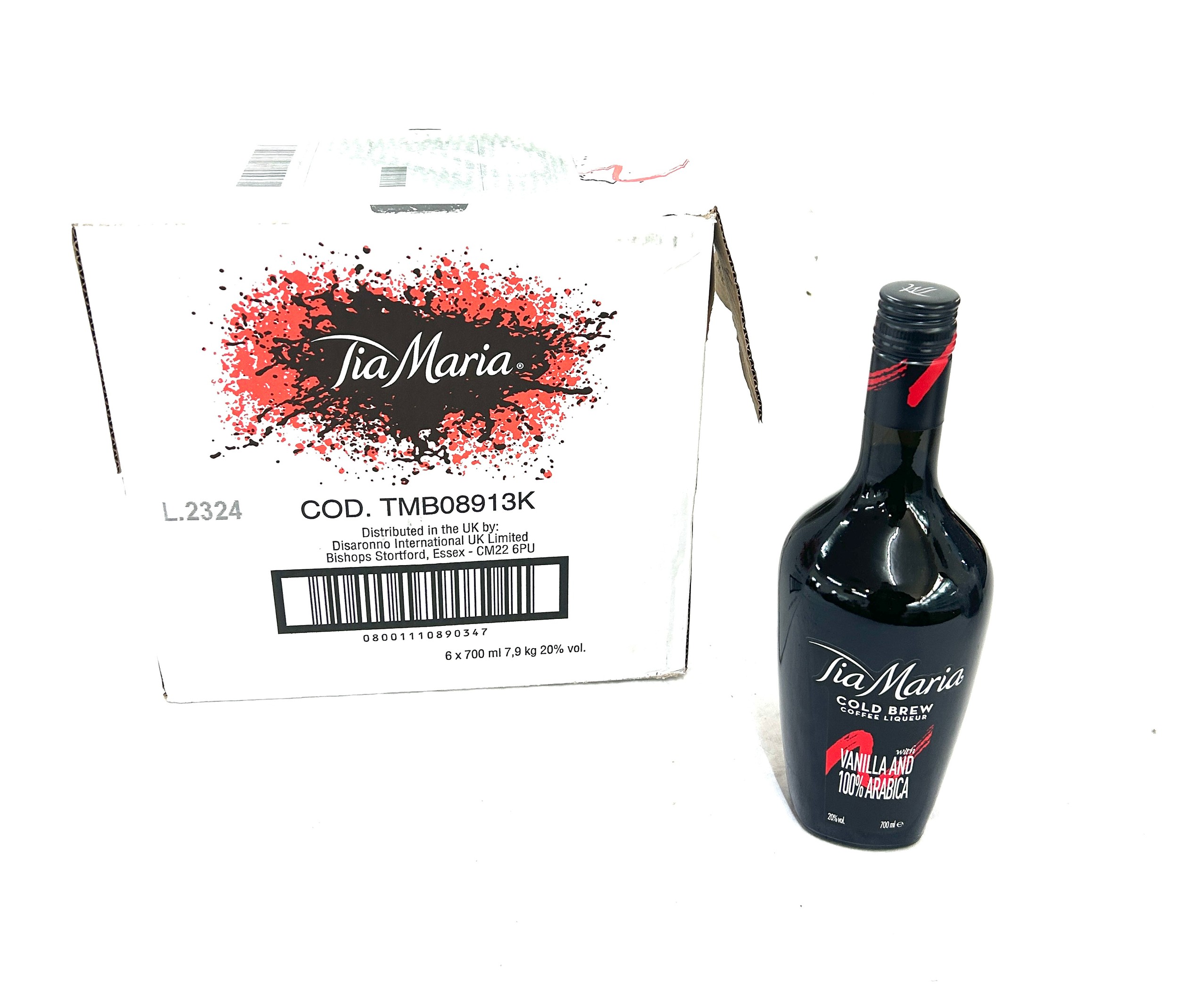 6 Bottles of Tia Maria cold brew coffee Liqueur Vanilla and 100% Arabica 20% 700ml