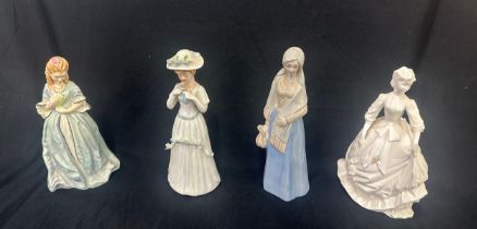 Selection 4 ladies to include Royal Worcester Sweet Anne, Charity, 2 unnamed