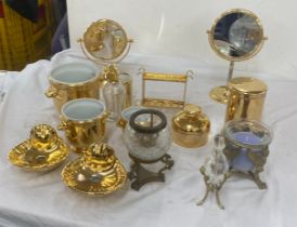 Selection of collectable items includes mirrors, scent bottles, candle holders etc