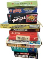 Selection vintage and later board games to include Fantasy for lovers, Bermuda triangle