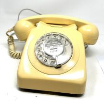 Vintage cream plastic telephone