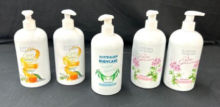 Selection of 5 brand new Australian bodycare skin wash to include Citrus, Eucalyptis and Rose