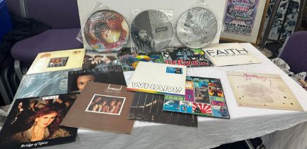 Selection of records to include The Beatles, Bee Gees, George Michael, Wham etc