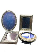 4 x .925 sterling photograph frames