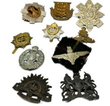 Military Cap Badges inc. Royal Scots, Parachute Regt x 10