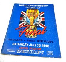 WORLD CUP FINAL 1966 England v West Germany - ORIGINAL Programme + Match Ticket