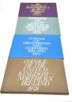 Proof Coinage Of Great Britain and Northern Ireland Sets 1977-1980 x 4