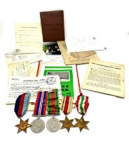 WW2 Medal Group & Paperwork, Enlisted 1942-47, Walter Moulding