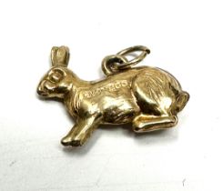 9ct gold rabbit charm weight 0.7g