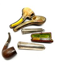 5 x .925 sterling silver tobacciana items