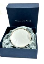 .925 sterling mappin & webb pocket mirror original box