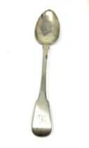 Georgian silver basting spoon London silver hallmarks measures 29cm long