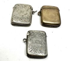 3 x .antique silver vestas