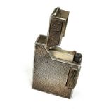 Antique Dunhill Broadboy half cap sterling silver lighter pat No 440072 . measures 1¾" tall and