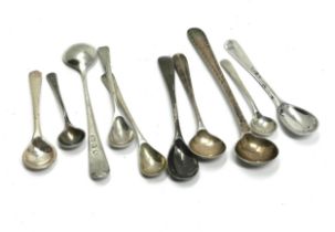 10 x .925 sterling condiment spoons