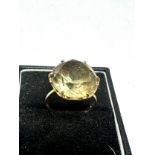 9ct gold vintage citrine ring (5.6g)