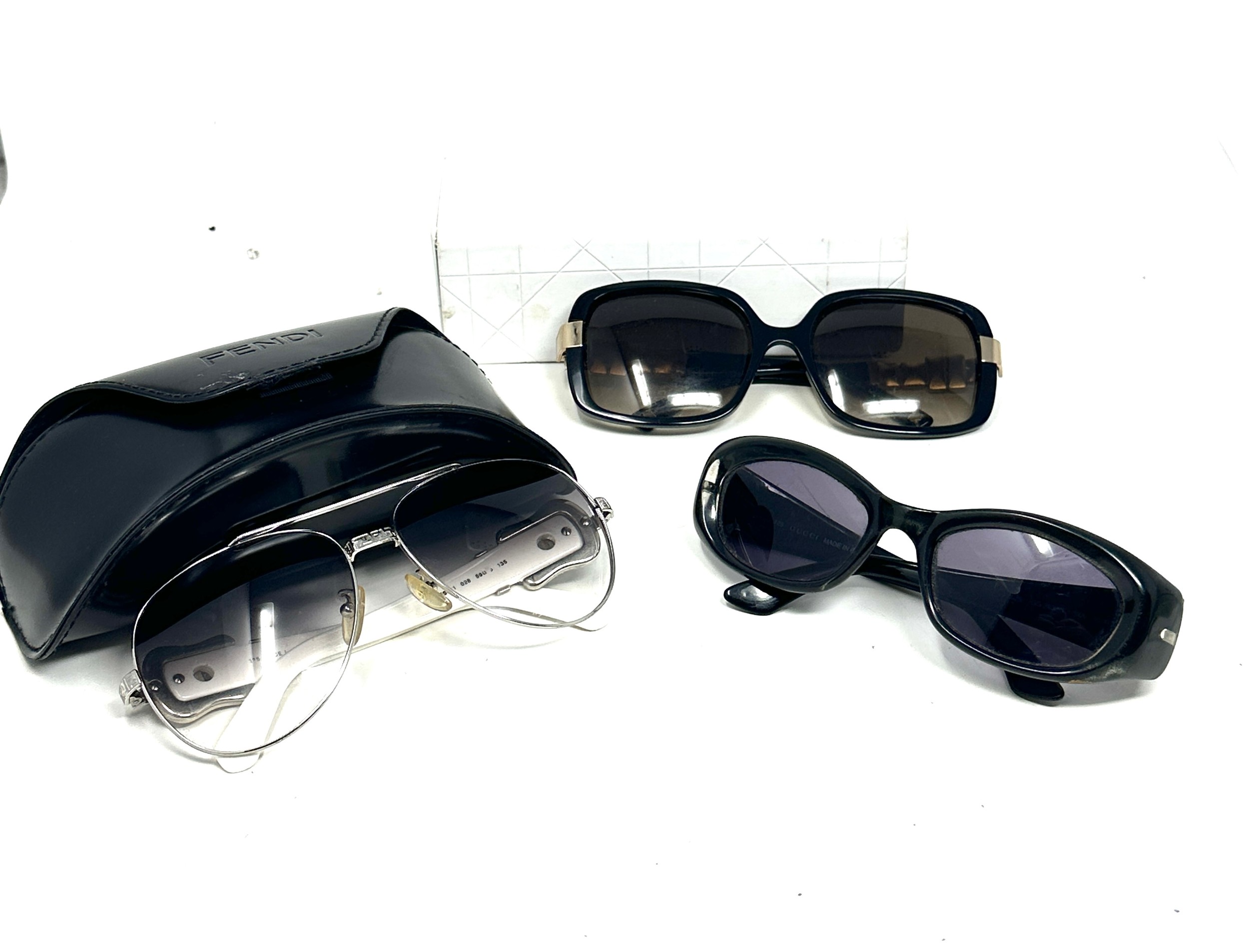 Collection of Designer Sunglasses Inc Dior, Fendi Etc x 3