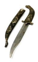 Caucasus silver niello dagger