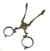 Georgian silver scissor sugar tongs