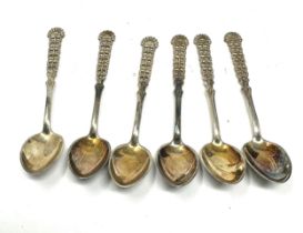 6 x .925 sterling norway teaspoons