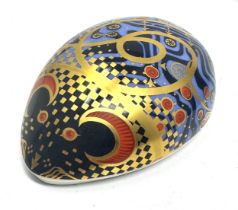 Royal Crown Derby Paperweight Computer Mouse - Gold Stopper