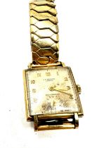 J. W. BENSON 9ct gold cased gents wristwatch hand-wind working