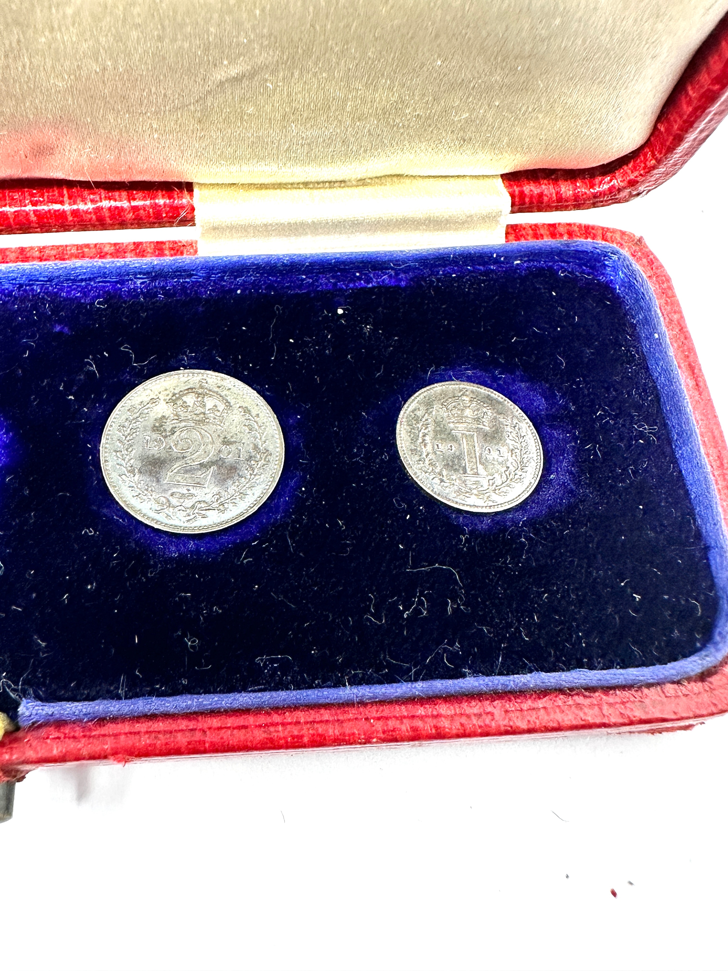 Part Queen Victoria Maundy Coin Set In Original Display Box 1901 UNC Condition missing 3 pence coin - Bild 3 aus 5