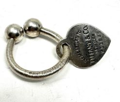 A silver keyring by Tiffany and Co for grouping (21g)