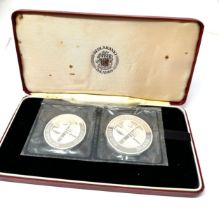 Sedlabanki Islands Iceland 874-1974 1000 + 500 Kronur Boxed set 1.5 oz. silver no papers