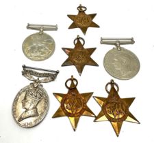 WW2 Territorial Medal Group inc. Africa, Italy, France, German Stars