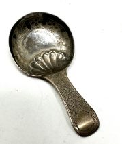 A ntique georgian silver tea caddy spoon