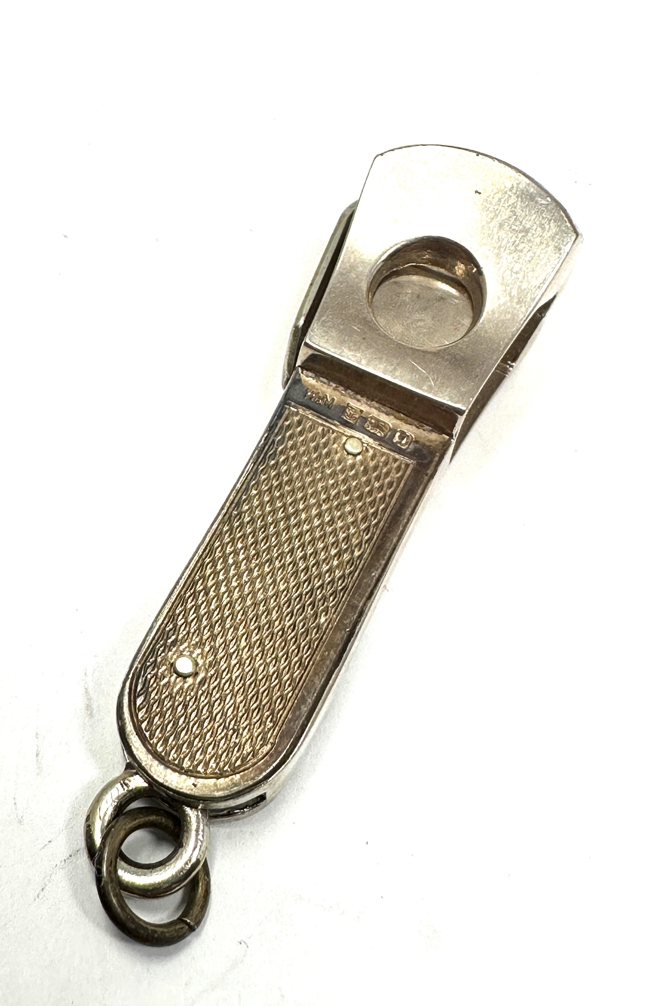 Vintage silver hallmarked cigar cutter