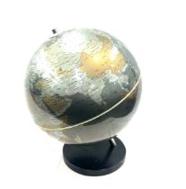 Plastic globe, approximate overall height 17 inches