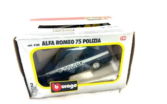 Vintage Alfa Romeo 75 Polizia - Burago 1:24