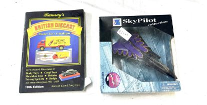 Ramsays British Diecast 10th edition model toys catalogue dated 1933-1983 and a Diecast Sky Pilot in