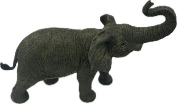 Franz Bergman, painted bronze figure of an elephant, Height 8.5 inches, Length 13 inches