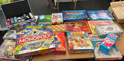 Large selection of vintage and later games includes scrabble, frustration etc