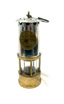 Eccles Miners lamp, approximately 10 inches tall