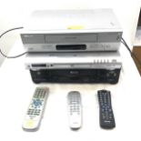 Selection of electrical items to include a Bush DVD 2023/D, Philips VR550 video recorder and a