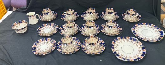 Vintage art nouveau possibly early 20th century set of 10 tea service to include cake plates,